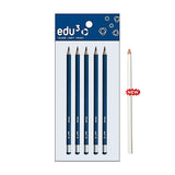 edu3 5 Drawing Pencils (Any Grades) + FREE Eraser Blender