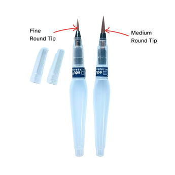 edu3 Water Brush Pen (2 Tip Sizes)