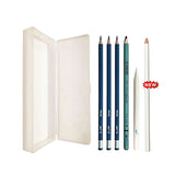 edu3 Pencil Case + 3 Drawing Pencils (Any Grades) + 1 Charcoal Pencil + FREE Eraser Blender + FREE Stump