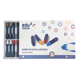 edu3 JUMBO Hexagonal Oil Pastel 24+6 colours + FREE Oil Pastel Blender (Bestseller)