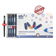 edu3 JUMBO Hexagonal Oil Pastel 24+6 colours + FREE Oil Pastel Blender (Bestseller)