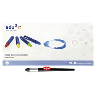 edu3 JUMBO Hexagonal Oil Pastel 48+2 colours + FREE Oil Pastel Blender