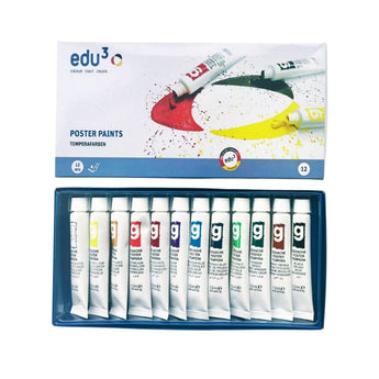edu3 Poster Paints 12 ml x 12 colours