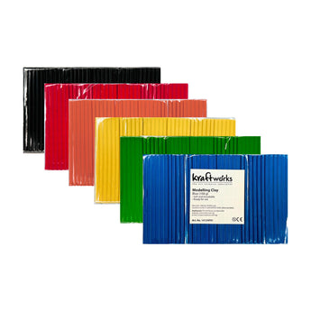 Kraftworks Modelling Clay 6 Colours x 600 Grams