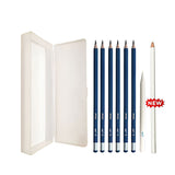 edu3 Pencil Case + 6 x Drawing Pencils (Any grades) + 1 FREE Paper Stump + Eraser Blender