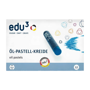 edu3 Standard Oil Pastel 12 colours, Card Box