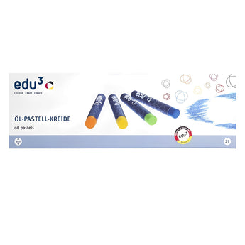 edu3 Standard Oil Pastel 25 colours, Card Box